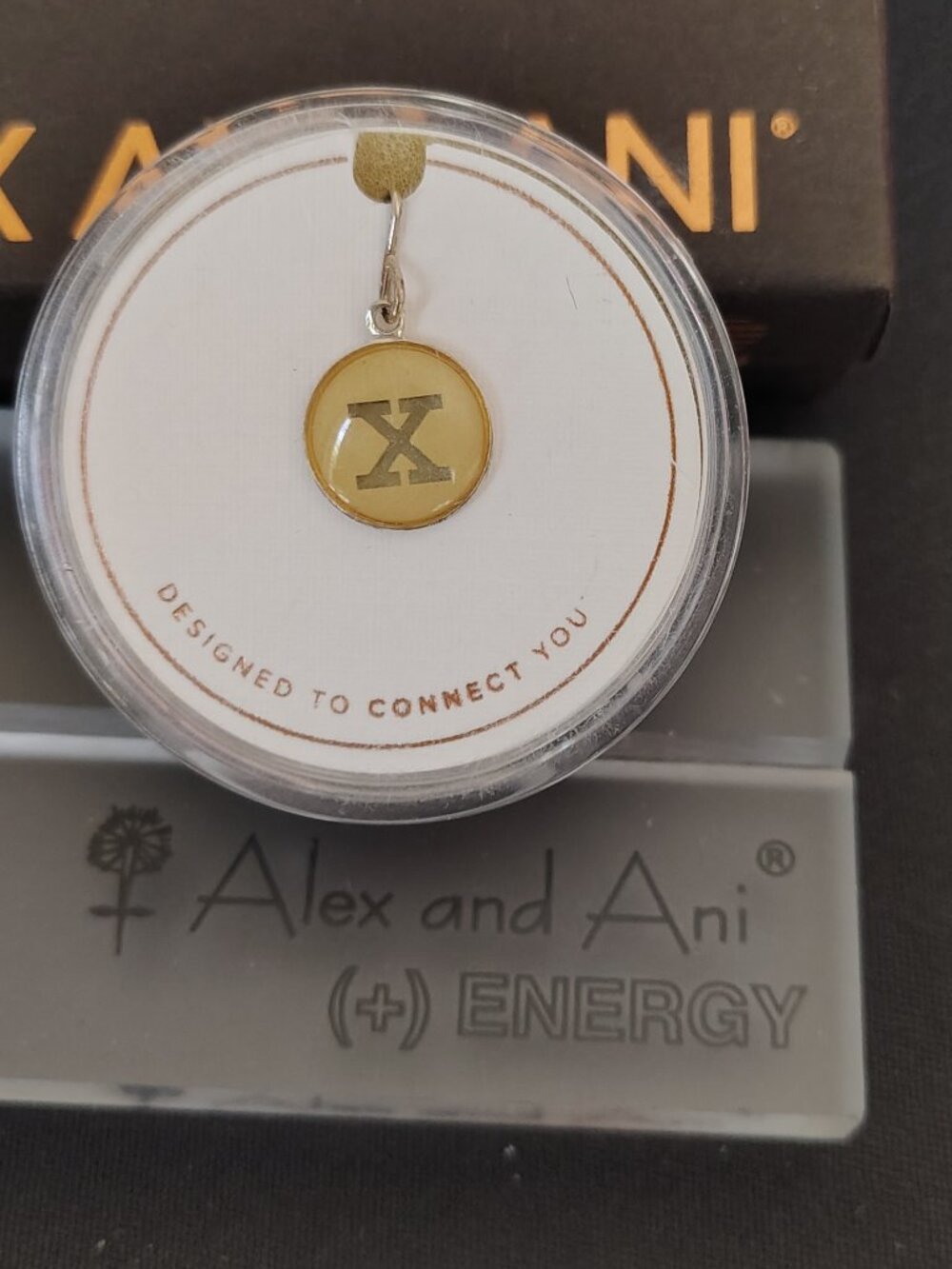 Alex and Ani 925 Sterling Silver Initial X Charm 894
